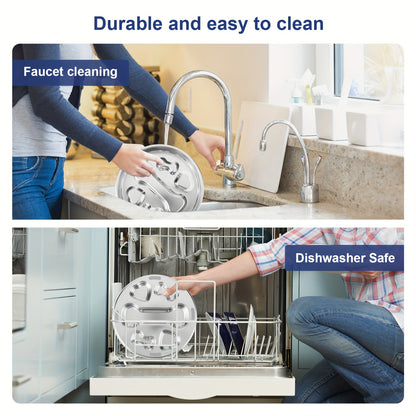 304 Stainless Steel Slow Feeding Dog Bowl, Double-sided Slow Feeding Dog Basin, Suitable for medium\large Dogs, Anti Slip Slow Feeding Dog Cup, Suitable for wet\raw Food Interactive Dog Bowl