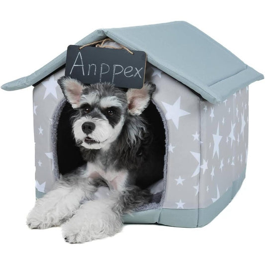 Small Dog House Indoor | Size Indoor Dog House for Small Dogs and Cats, Covered Dog Bed with Cushion