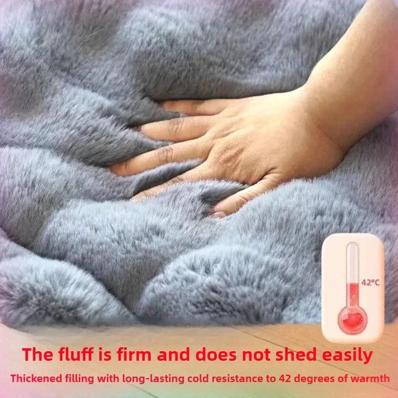 Large Size Dog Bed Mat | Winter Use, Keep Warm, Double-sided, Polyester Fiber Fill, Stress-relieving for Golden Retrievers