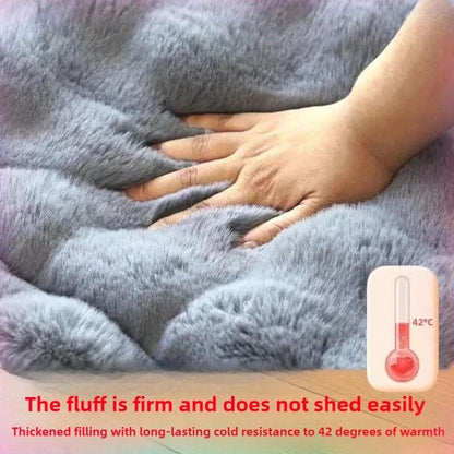 Large Size Dog Bed Mat | Winter Use, Keep Warm, Double-sided, Polyester Fiber Fill, Stress-relieving for Golden Retrievers