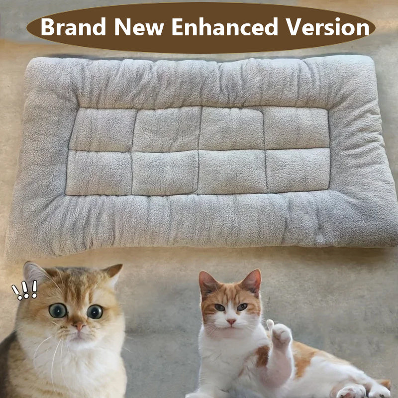 Large Size Dog Bed Mat | Winter Use, Keep Warm, Double-sided, Polyester Fiber Fill, Stress-relieving for Golden Retrievers