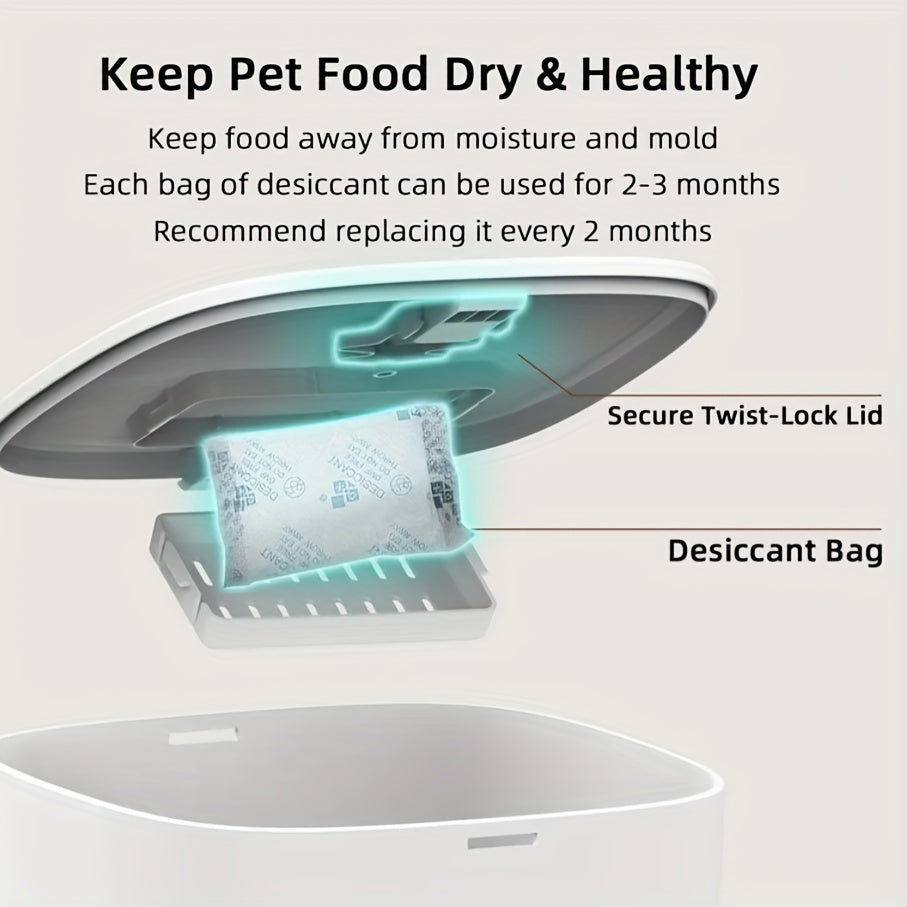 4L Pet Feeder • Large Capacity Smart Pet Feeder with Dog Automatic Food Dispenser • Timing Single\Double Bowl Automatic Smart Pet Cat Food Dispenser • Remote Control APP Control Cat and Dog Pet Feeder • Easy Disassembly • No 5V 2A Plug