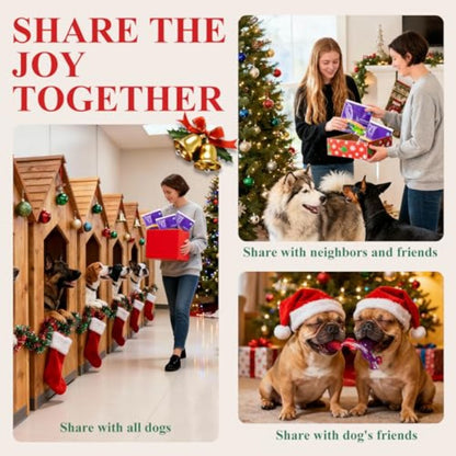 30-Pack Indestructible Dog Toys for Aggressive Chewers with, Beef & Peanut Butter Flavor - Heavy-Duty Chew Proof Chew Toys Suitable for Large Breed Dogs, Bully Breed, Power Chewers - Puppy Teething Toys