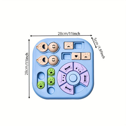 Interactive Dog Puzzle Ball Toy with Treat Dispenser & Slow Feeder Bowl - Non-Slip Durable PP Slow Feeding Dog Chew for Mental Stimulation, Training, Solo Play - Washable Pet Entertainment for Puppies and Dogs