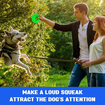 12 Pack 4.5" Heavy Duty Squeaky Dog Balls | Medium Large Dogs, Large Spiky Ball Toys for Aggressive Chewers, Pet Training, Clean Teeth, Outdoor, 4 Colors, Natural Rubber