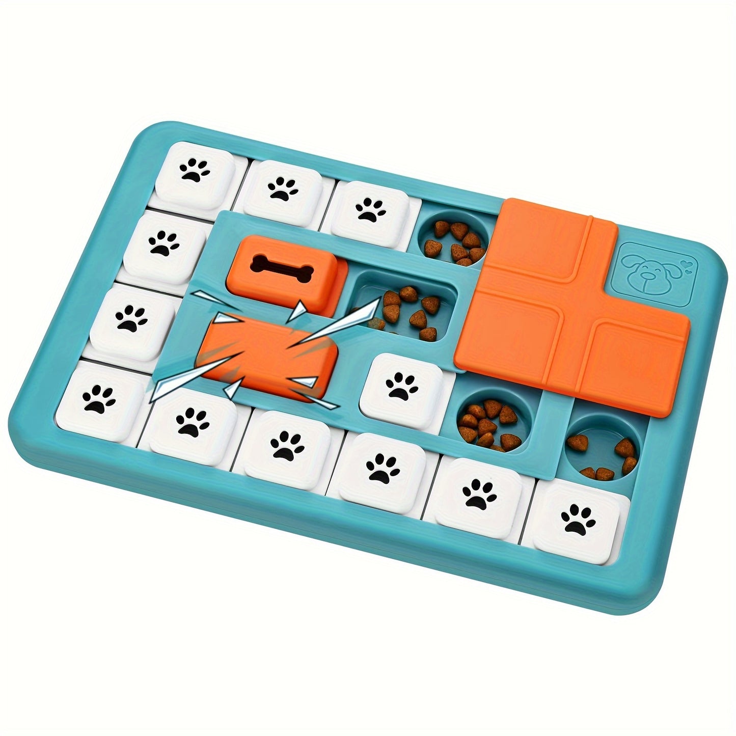 Dog Puzzle Toys, Interactive Treat Puzzle Dog Toy for IQ Training & Mental Stimulating, Treat Puzzle Dispensing with Squeaky Design for Large Medium Small Smart Dogs