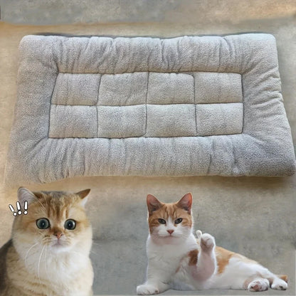 Large Size Dog Bed Mat | Winter Use, Keep Warm, Double-sided, Polyester Fiber Fill, Stress-relieving for Golden Retrievers