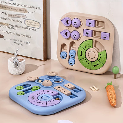 Interactive Dog Puzzle Ball Toy with Treat Dispenser & Slow Feeder Bowl - Non-Slip Durable PP Slow Feeding Dog Chew for Mental Stimulation, Training, Solo Play - Washable Pet Entertainment for Puppies and Dogs