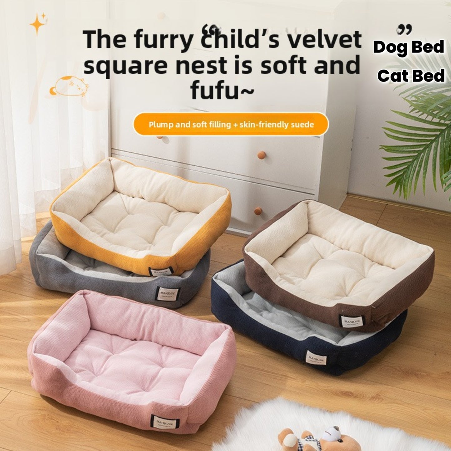 Dog Bed,Pet Couch Bed, Winter Comfort, All-Season Use, Dog Pad, Sleeping Pad