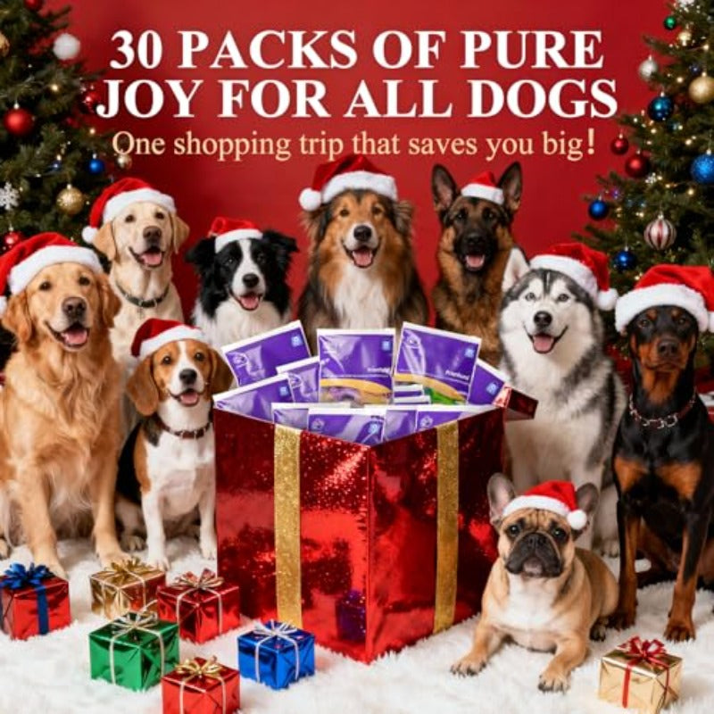 30-Pack Indestructible Dog Toys for Aggressive Chewers with, Beef & Peanut Butter Flavor - Heavy-Duty Chew Proof Chew Toys Suitable for Large Breed Dogs, Bully Breed, Power Chewers - Puppy Teething Toys